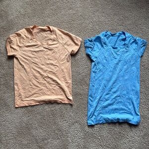 Two Lululemon Swiftly Techs Short-Sleeve